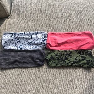 Set of 4 LuLuLemon Fringe Fighter Headband
